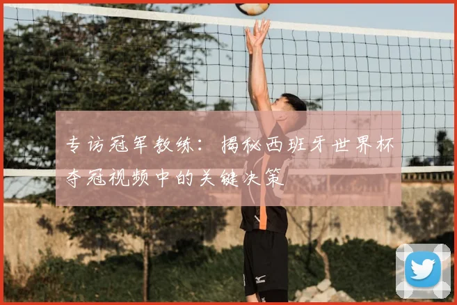 专访冠军教练:揭秘西班牙世界杯夺冠视频中的关键决策