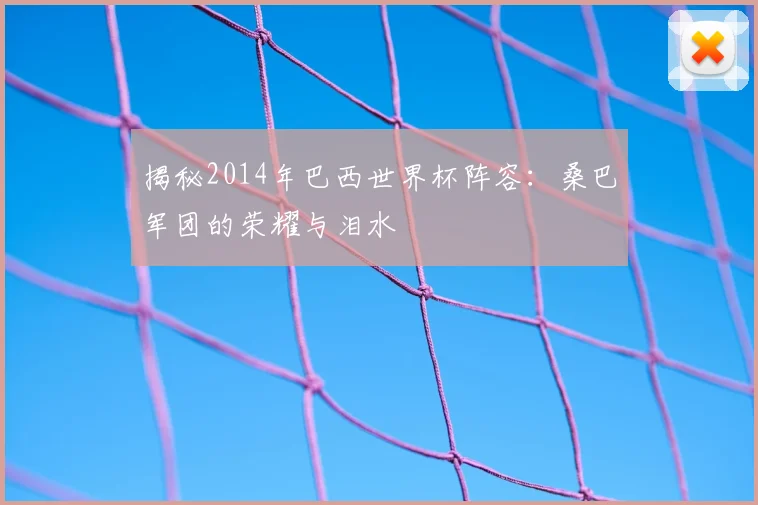 揭秘2014年巴西世界杯阵容：桑巴军团的荣耀与泪水